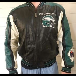 Genuine leather Philadelphia eagles jacket